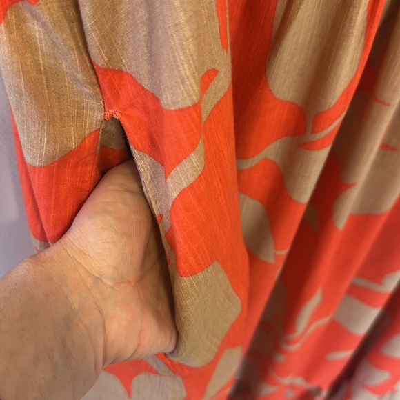 Plus Size Anthropologie Maeve Cassandra Pleated Ruffle Floral Maxi Dress - Picture 8 of 8